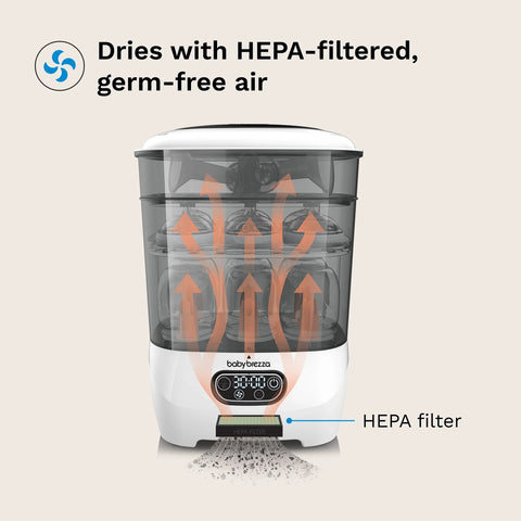 One Step™ Baby Bottle Sterilizer and Dryer Advanced - Electric steam sterilizer with HEPA Filter