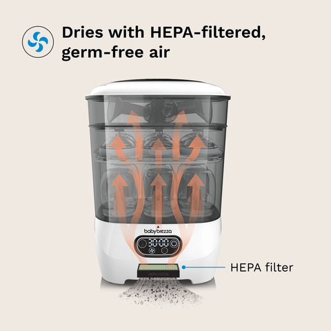 One Step™ Baby Bottle Sterilizer and Dryer Advanced - Electric steam sterilizer with HEPA Filter