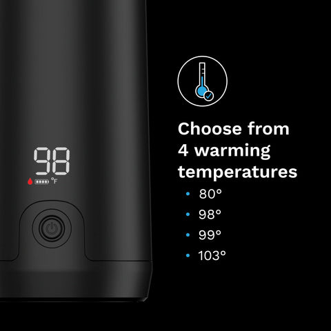 Superfast® Portable Bottle Warmer - Rechargeable Travel Warmer for Formula and Breastmilk