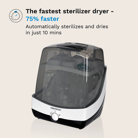 Superfast® Baby Bottle Sterilizer and Dryer - Sterilizes & Dries in 10 Minutes