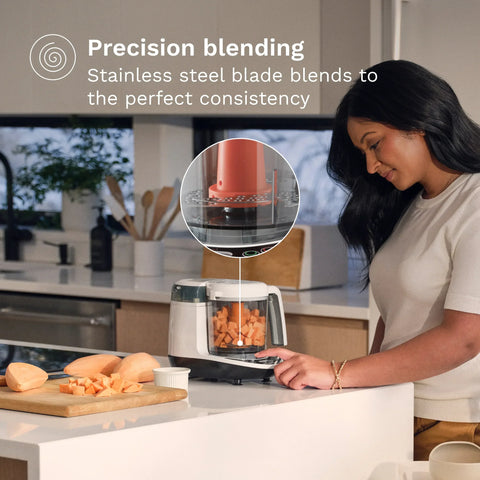 One Step™ Baby Food Maker Deluxe: Steamer & Blender for Homemade Baby Food