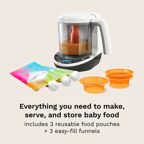 One Step™ Baby Food Maker Deluxe: Steamer & Blender for Homemade Baby Food