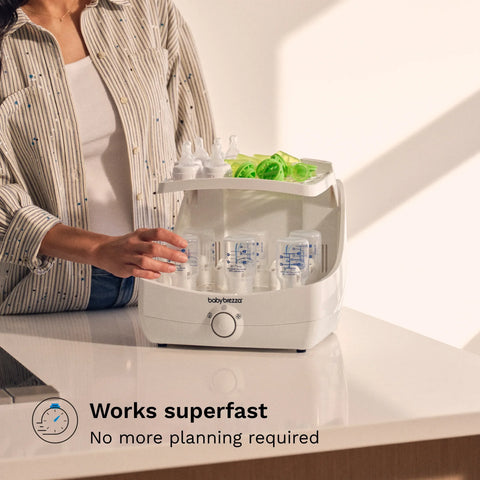 Superfast® Baby Bottle Sterilizer and Dryer - Sterilizes & Dries in 10 Minutes