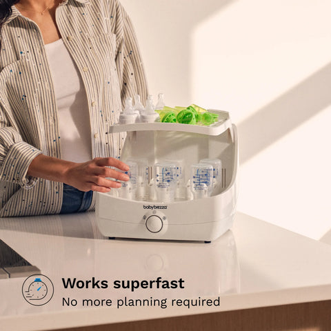 Superfast® Baby Bottle Sterilizer and Dryer - Sterilizes & Dries in 10 Minutes