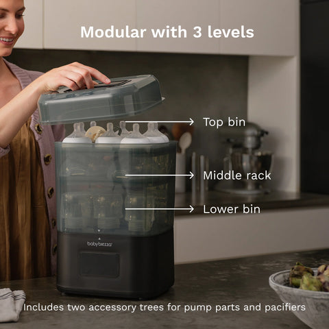 SuperQuick™ Baby Bottle Sterilizer and Dryer - Sterilizes & Dries in just 10 Minutes