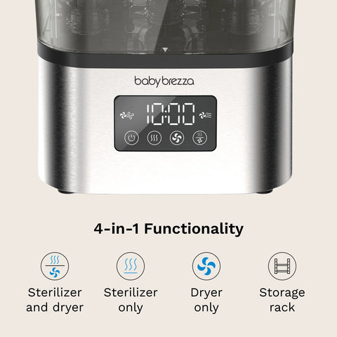 SuperQuick™ Baby Bottle Sterilizer and Dryer - Sterilizes & Dries in just 10 Minutes