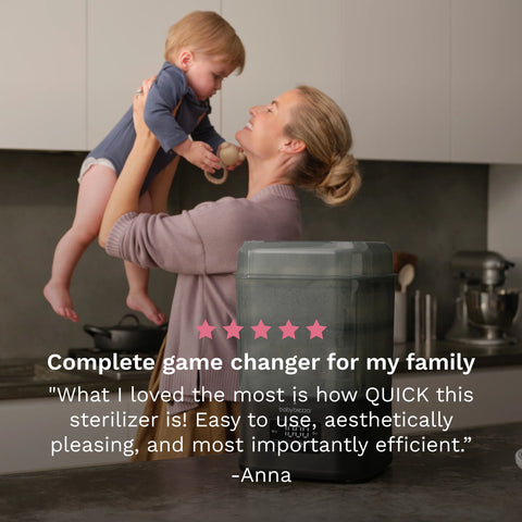 SuperQuick™ Baby Bottle Sterilizer and Dryer - Sterilizes & Dries in just 10 Minutes
