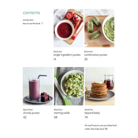 One Step™ Baby Brezza Baby Food Recipes Cookbook