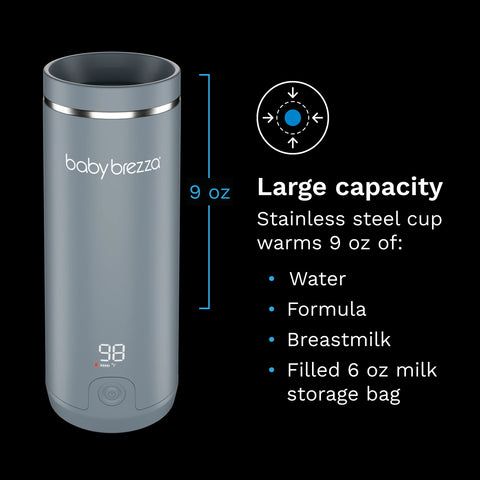 Superfast® Portable Bottle Warmer - Rechargeable Travel Warmer for Formula and Breastmilk
