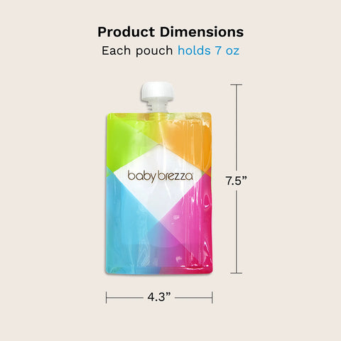 Reusable Baby Food Pouches, 10 Pack